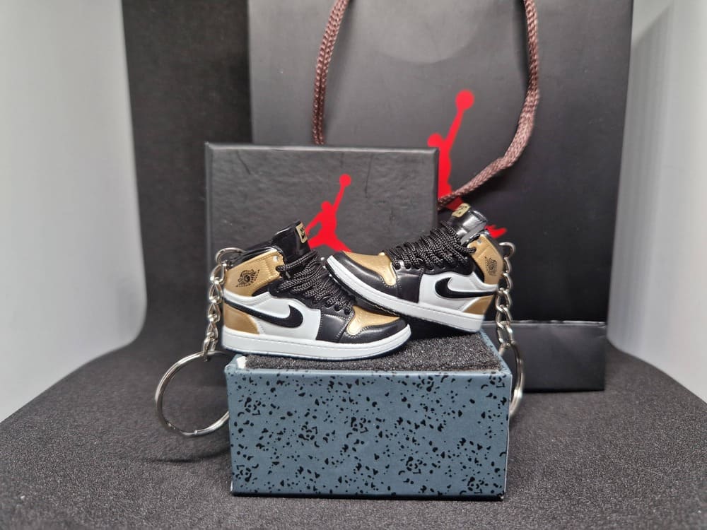 Porte-clé Jordan 1 OG Gold Toe