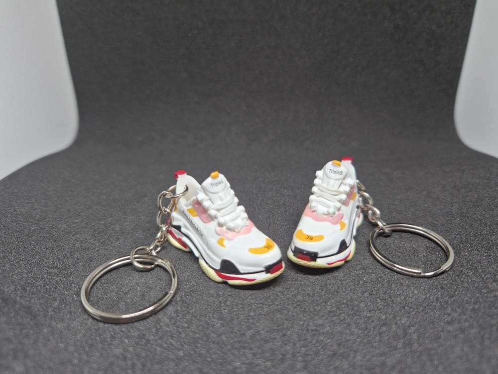 Porte-clé Balenciaga Triple S Blanche