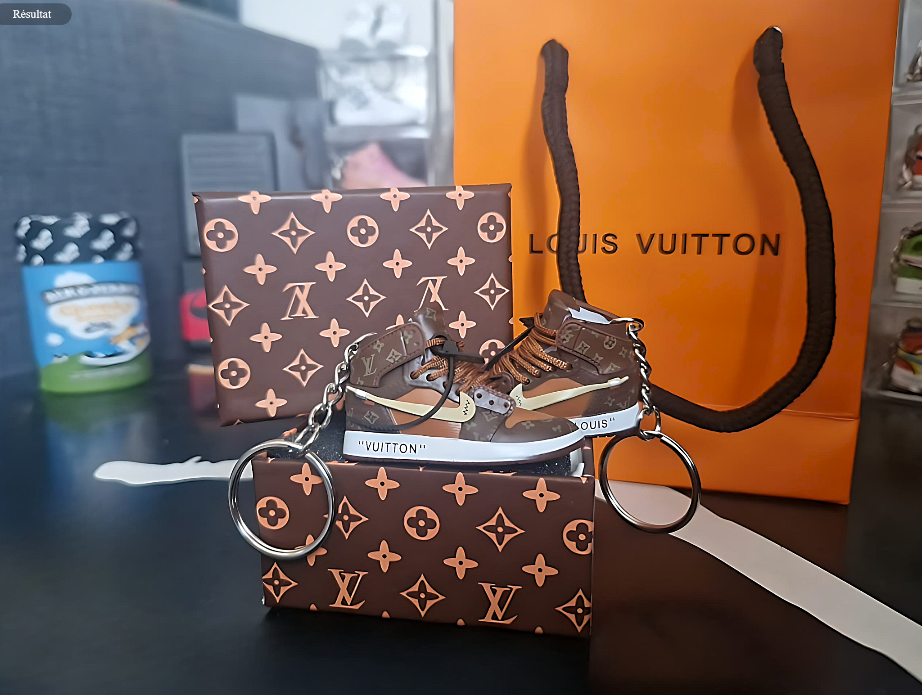 Porte-clé Jordan Louis Vuitton Marron
