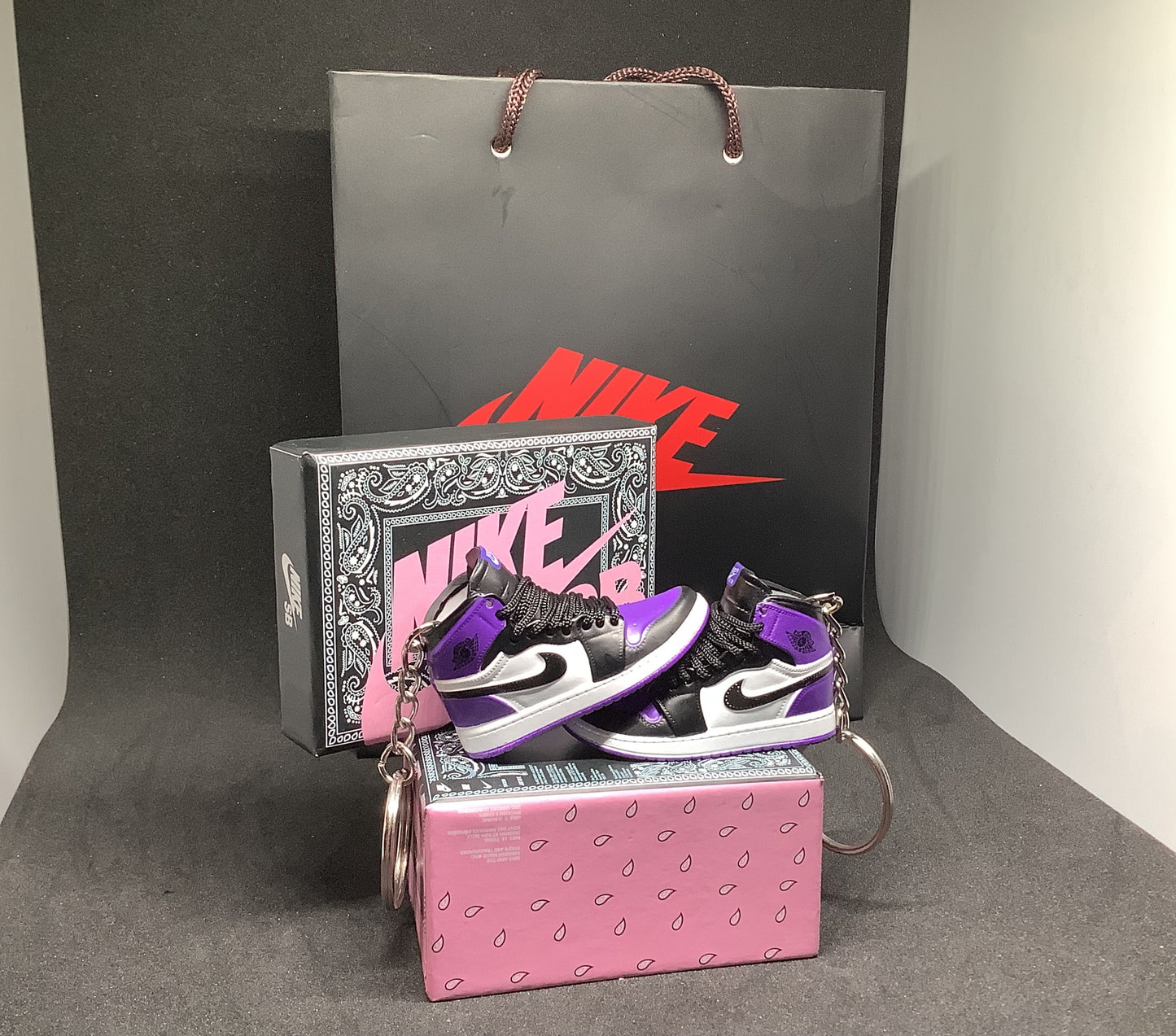 Porte-clé Jordan 1 OG Purple